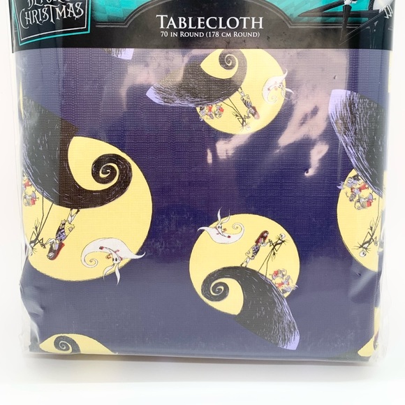Disney Dining Nwt The Nightmare Before Christmas Pvc Tablecloth 7